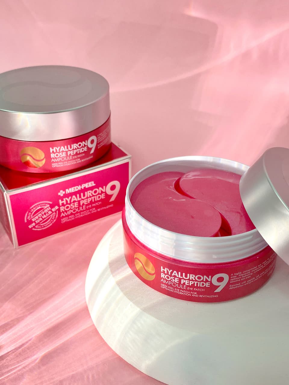 MEDI-PEEL Hyaluron Rose Peptide 9 Ampoule Eye Patch – Hüdrogeelsed silmaplaastrid roosi ekstrakti ja peptiididega, 60 tk – ShopDe.ee